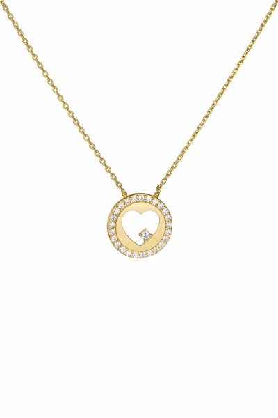 Κολιέ Χρυσό 14Κ Full Heart