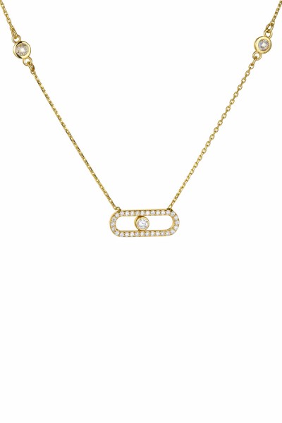 Κολιέ Χρυσό 14Κ Oval Eye