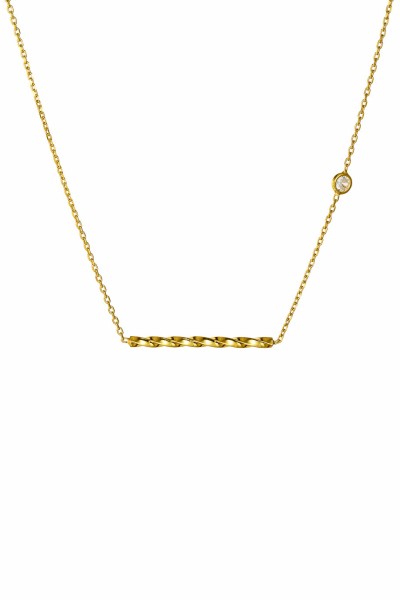 Κολιέ Ασημένιο Glam Line