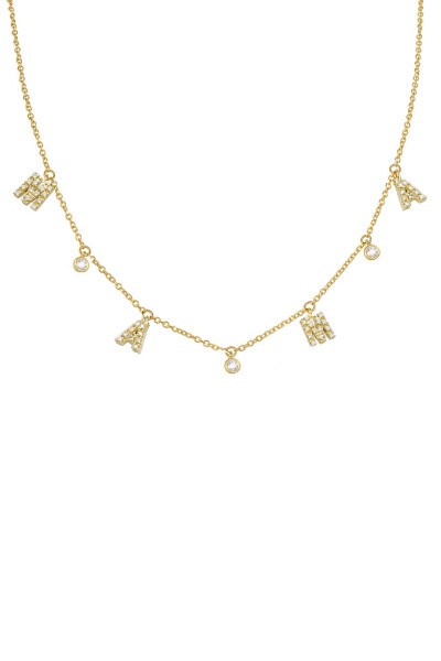 Κολιέ Χρυσό 9Κ Μαμά Πετράτο