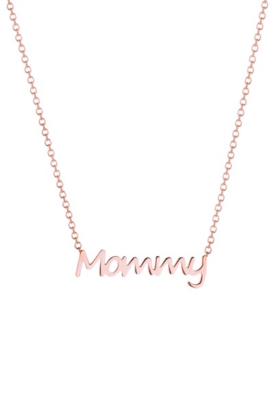Κολιέ Ροζ Χρυσό 9Κ Mommy