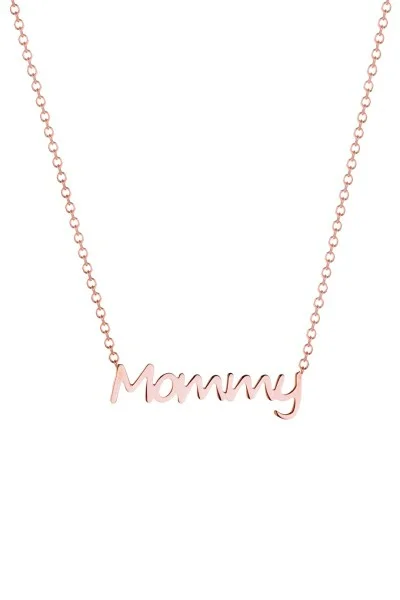 Κολιέ Ροζ Χρυσό 9Κ Mommy