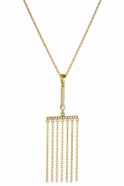 Κολιέ Χρυσό 14Κ Rain