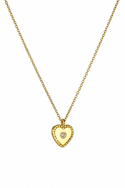 Κολιέ Χρυσό 9Κ Dot Heart