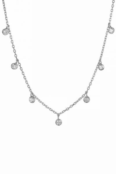 Κολιέ Ασημένιο Drops