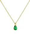 Κολιέ Χρυσό 9Κ Green Drop