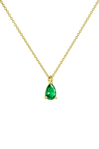 Κολιέ Χρυσό 9Κ Green Drop