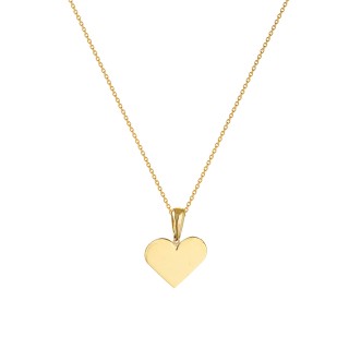 Κολιέ Χρυσό 14Κ Shiny Heart