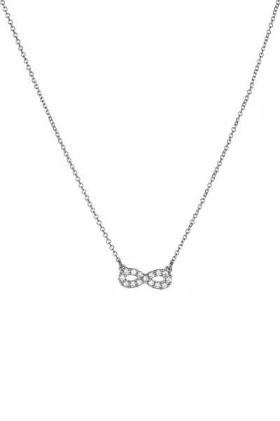 Κολιέ Λευκόχρυσο 9Κ Infinity White