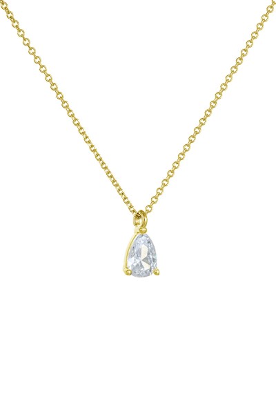 Κολιέ Χρυσό 9Κ White Drop