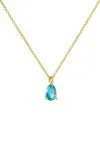 Κολιέ Χρυσό 9Κ Blue Drop