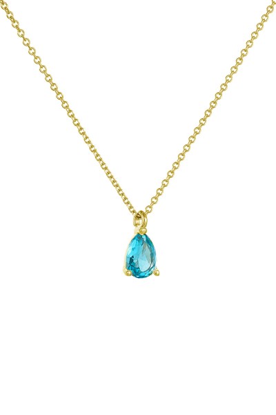 Κολιέ Χρυσό 9Κ Blue Drop