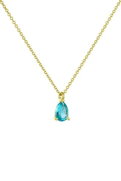 Κολιέ Χρυσό 9Κ Blue Drop