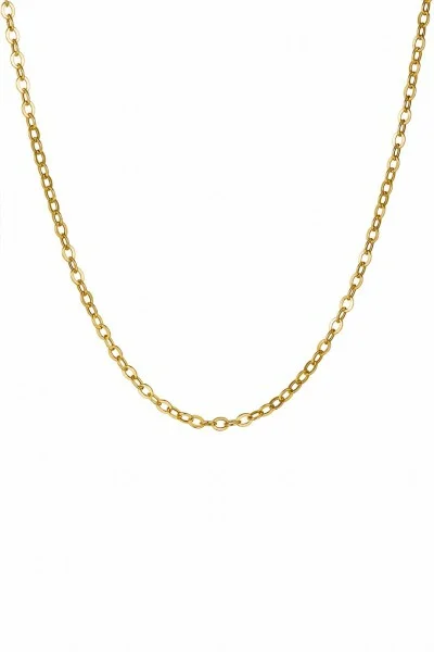 Κολιέ Χρυσό 14Κ Oval Blogger Chain