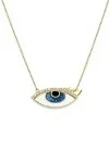 Κολιέ EyeConic Χρυσό 9Κ Μάτι Βλεφαρίδα