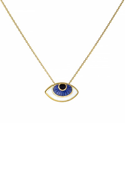 Κολιέ Χρυσό 9Κ Big Blue Eye