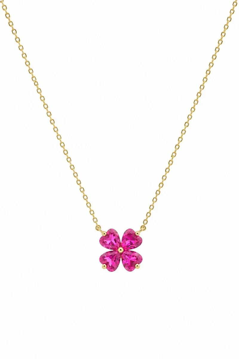 Κολιέ Ασημένιο Rose Flower