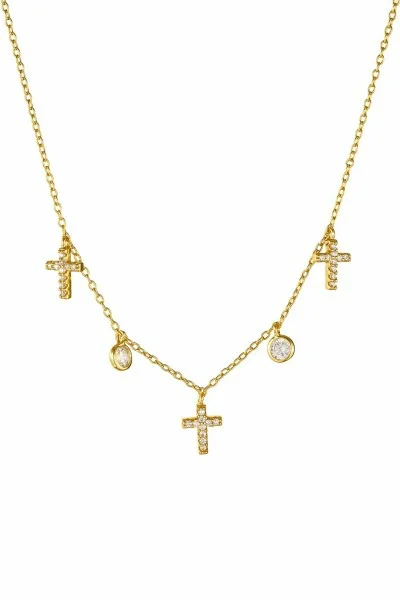 Κολιέ Ασημένιο Crosses