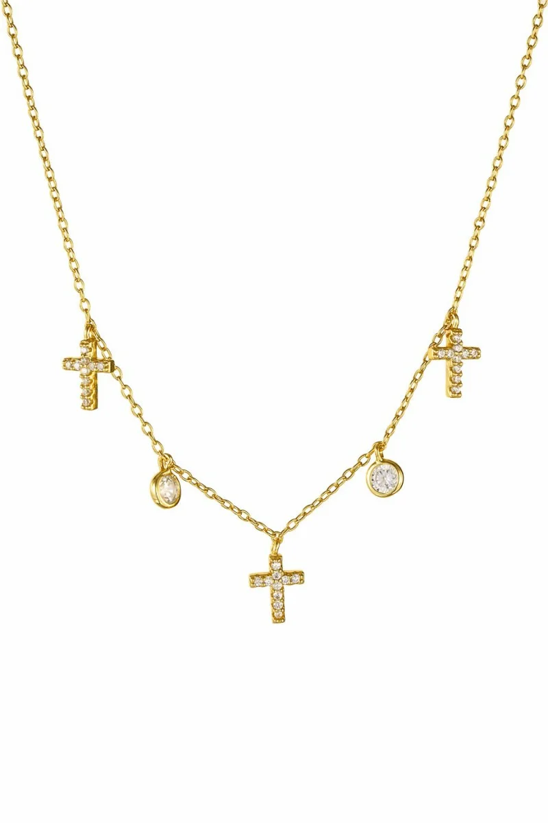 Κολιέ Ασημένιο Crosses