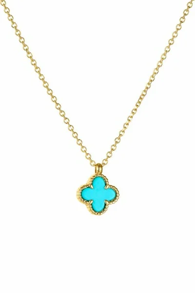Κολιέ Χρυσό 9Κ Blue Flower
