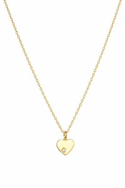 SeeK for Gold Κολιέ Χρυσό 9Κ Heart Dot