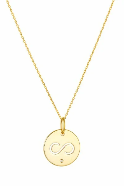 SeeK for Gold Κολιέ Χρυσό 9Κ Infinity Dot