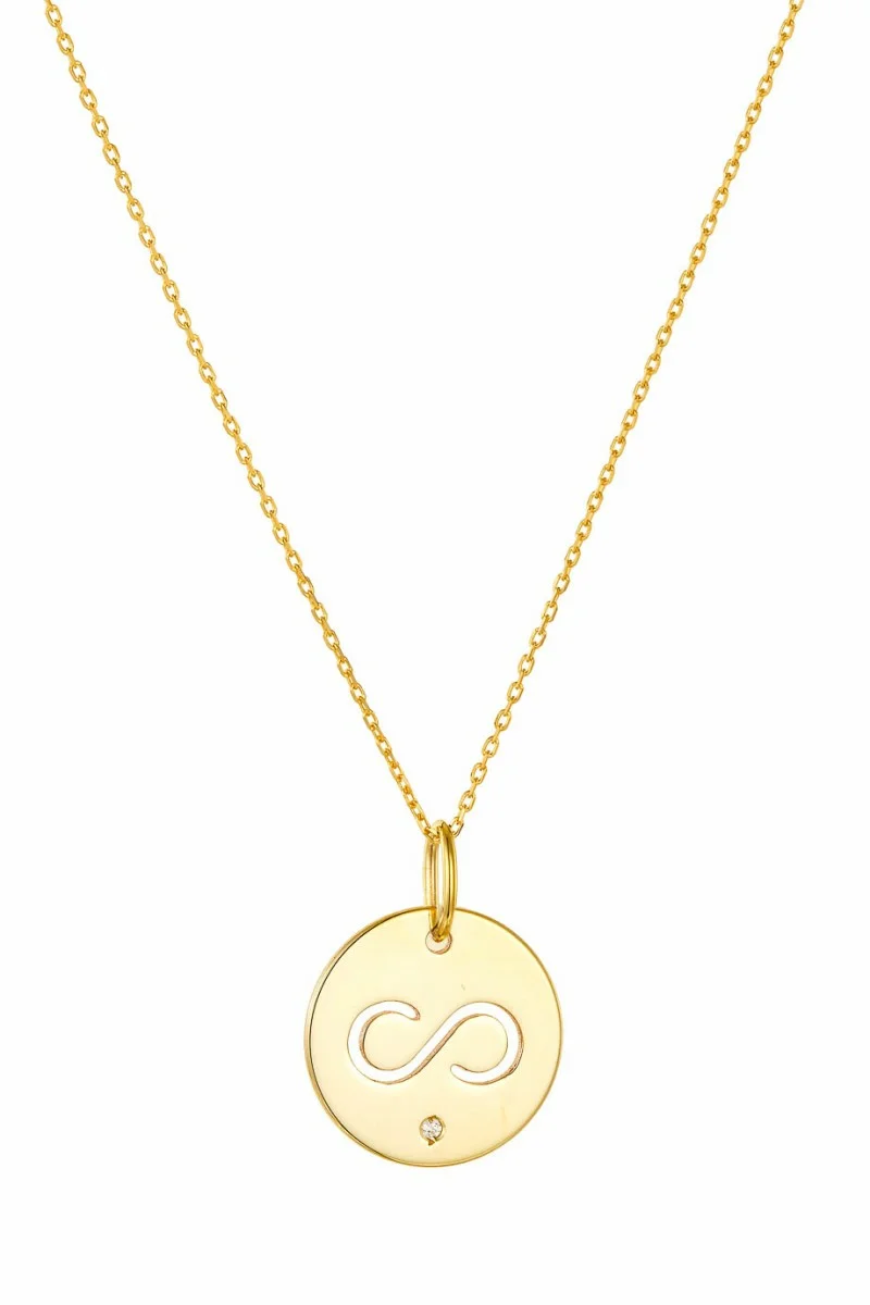 SeeK for Gold Κολιέ Χρυσό 9Κ Infinity Dot