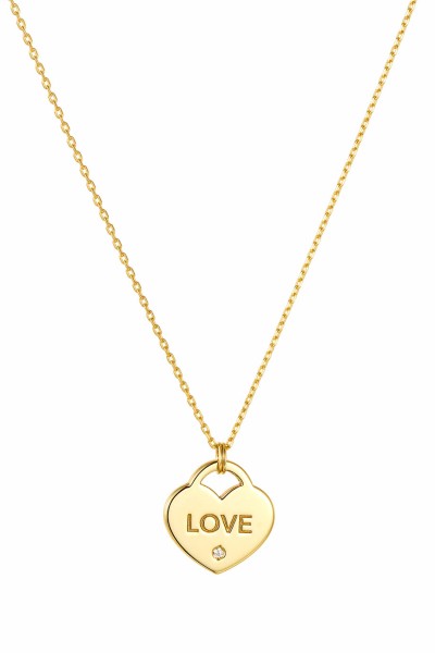 SeeK for Gold Κολιέ Χρυσό 9Κ Love Dot