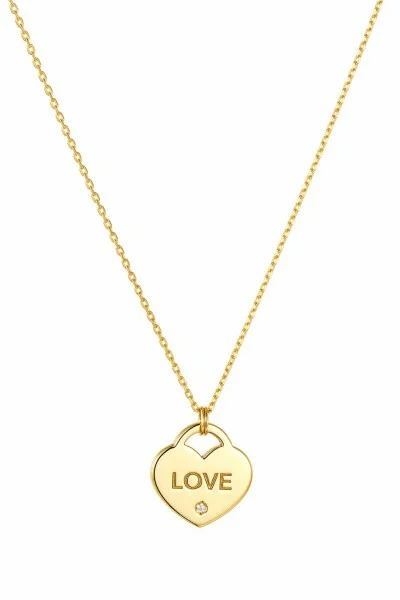 SeeK for Gold Κολιέ Χρυσό 9Κ Love Dot