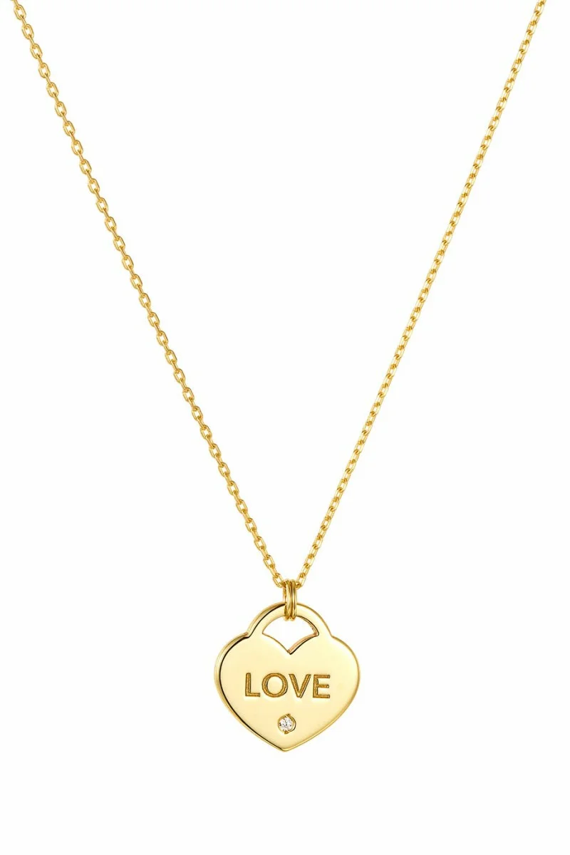SeeK for Gold Κολιέ Χρυσό 9Κ Love Dot