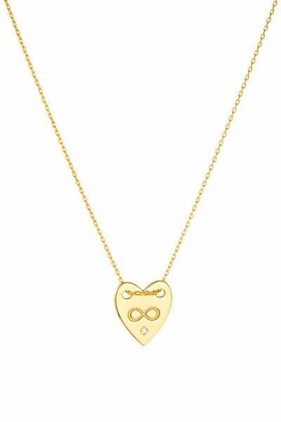 SeeK for Gold Κολιέ Χρυσό 9Κ Infinity Love