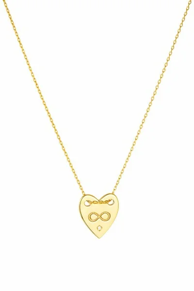 SeeK for Gold Κολιέ Χρυσό 9Κ Infinity Love