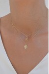 Κολιέ Χρυσό 9Κ Lucky Clover Dot