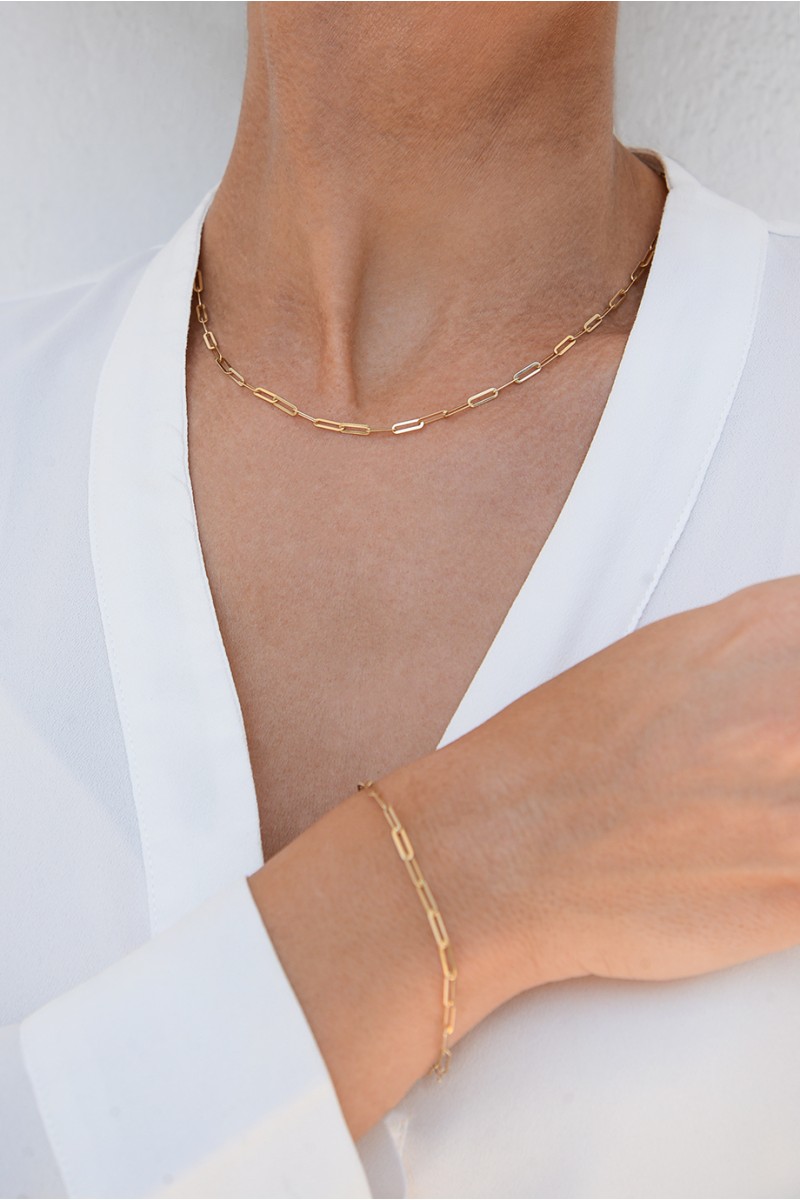 Κολιέ Χρυσό 14Κ Blogger Style 7160