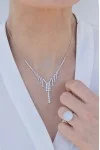 Δαχτυλίδι Λευκόχρυσο 14Κ Full Moon Chic