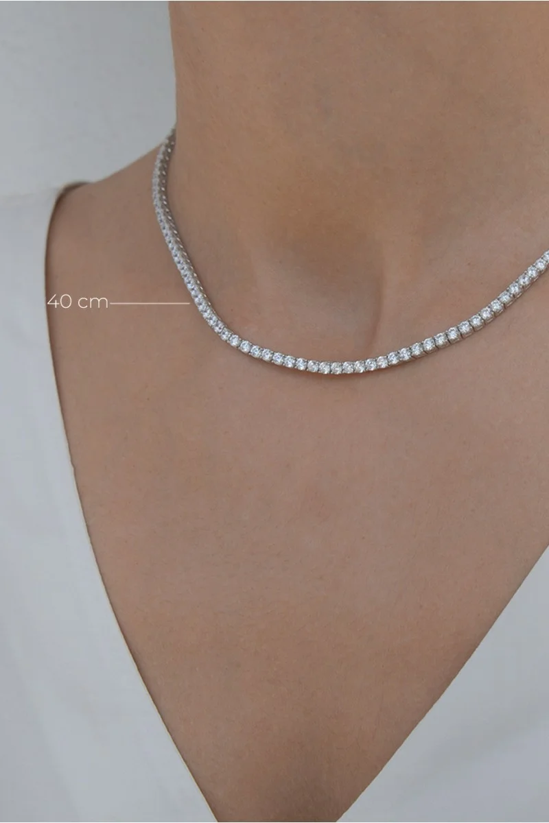 Κολιέ Ασήμι Ριβιέρα Delight 3mm 45cm