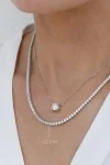 Κολιέ Ασήμι Ριβιέρα Delight 3mm 45cm