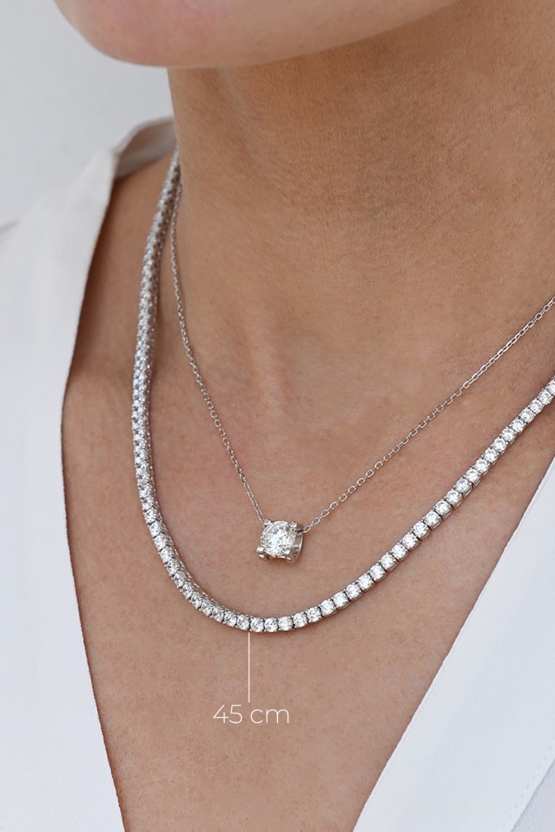 Κολιέ Ασήμι Ριβιέρα Delight 3mm