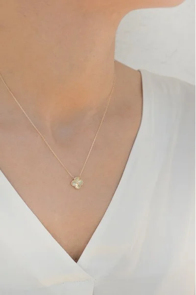 Κολιέ Χρυσό 14Κ Flower Big Dolce Vita