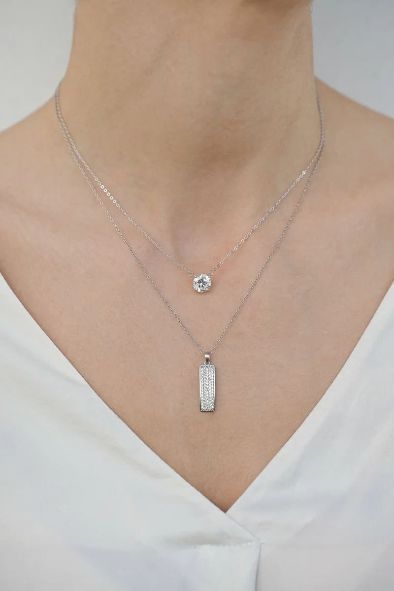 Κολιέ Ασημένιο Label It Glam