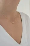 Κολιέ Xρυσό 18Κ Καρδιά 0.01Ct