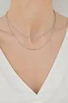 Κολιέ Ασημένιο Beads