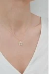 Κολιέ Ασημένιο Double Star