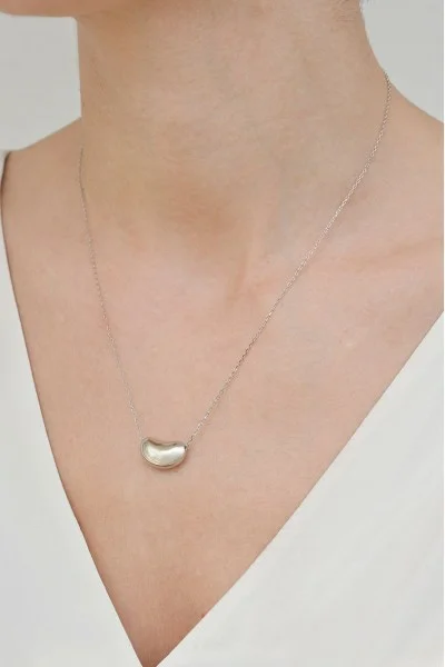 Κολιέ Ασημένιο Wavy Drops