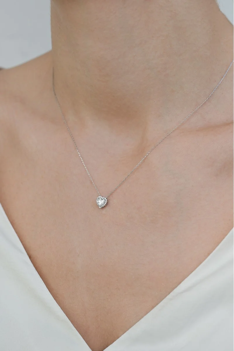 Κολιέ Ασημένιο Glam Heart