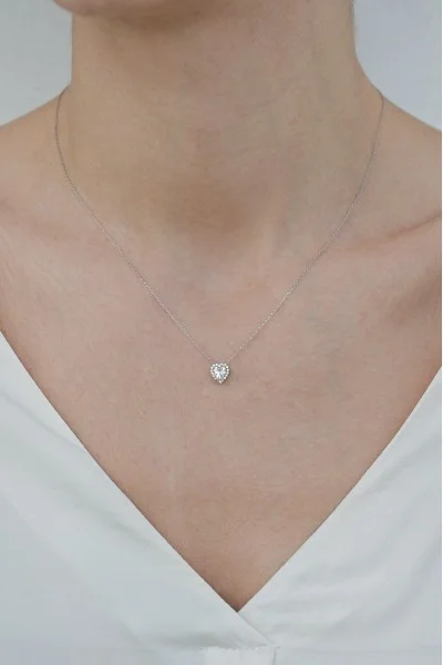 Κολιέ Ασημένιο Glam Heart