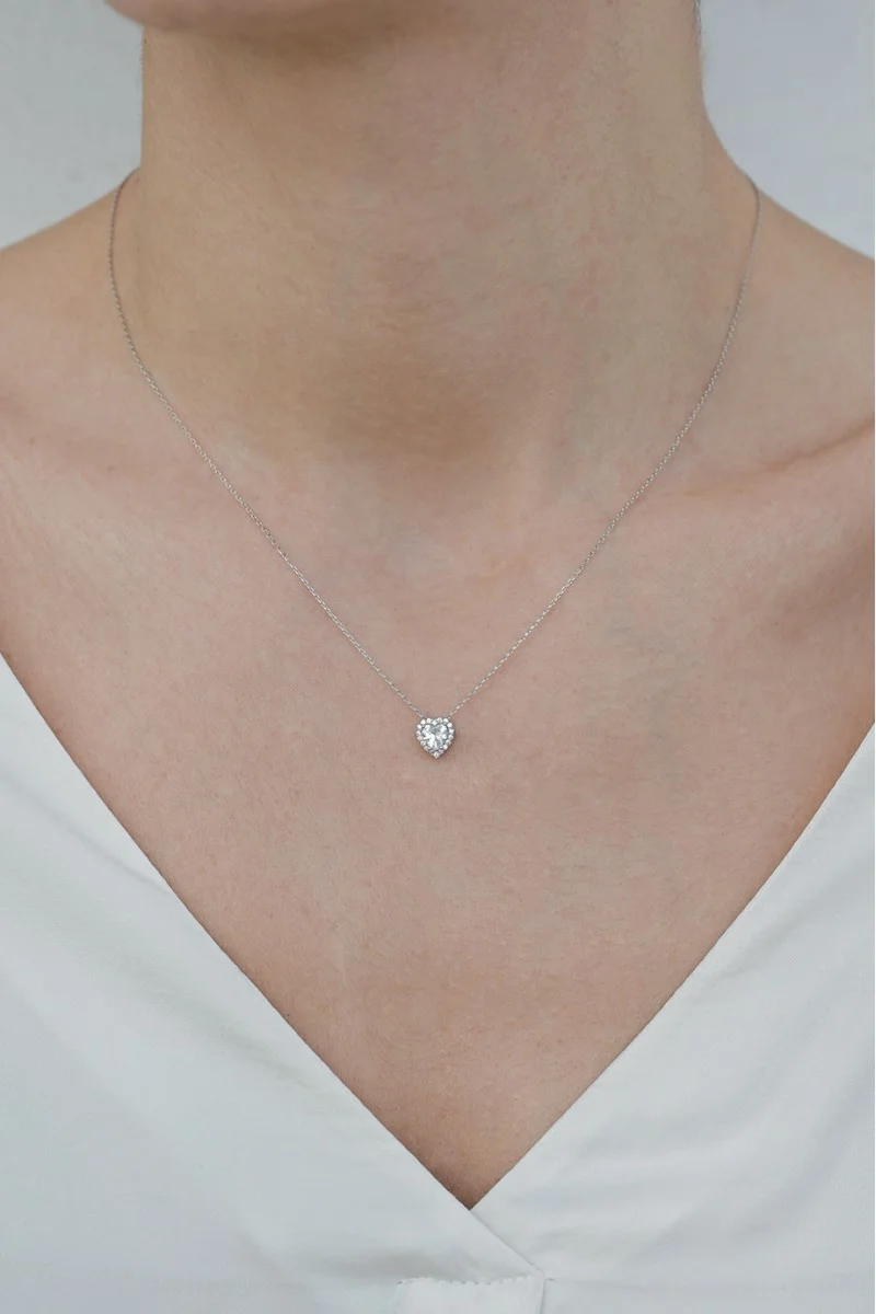 Κολιέ Ασημένιο Glam Heart