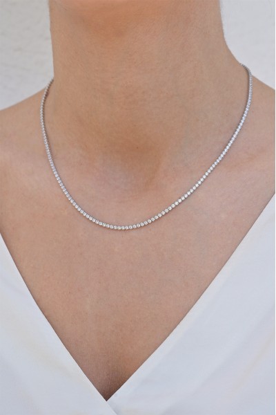 Κολιέ Λευκόχρυσο 14Κ Lady Elite Ριβιέρα