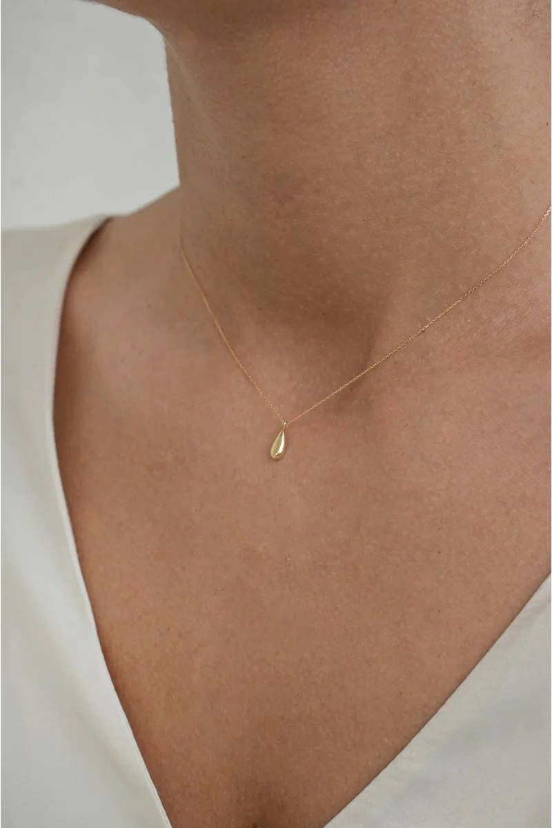 Κολιέ Χρυσό 14Κ Drop Dot