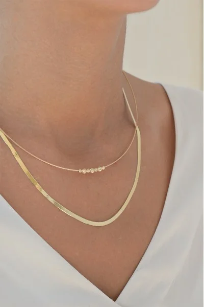 Κολιέ Χρυσό 14Κ Βέργα Dolce Vita